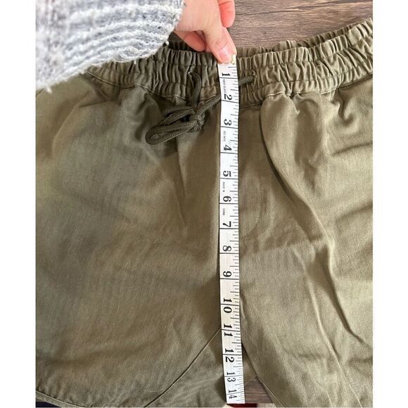 GREI New York NYC Baggy Camp Short Olive Green Paper Bag Short Size L Pull On - Picture 10 of 10